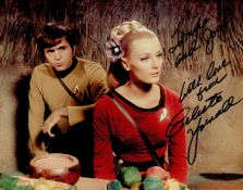 Celeste Yarnall signed 10x8 colour photo. Dedicated. (July 26, 1944 - October 7, 2018) was an