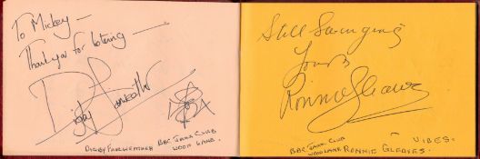 Entertainment autograph album full of stars signatures from the 80s decade including signatures from