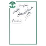 Autographed HIBERNIAN 12 x 8 Club Crested photo - A nice item with the club logo and bordered in