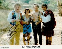 Colin Baker and Nicola Bryant signed 10x8 colour Dr Who photo. Good condition. All autographs come