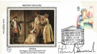 Patrick Stewart signed British Theatre Benham small silk. Good condition. All autographs come with a