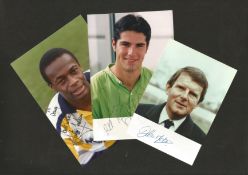 Sports collection of signed photographs including Justin Fashanu, Craig Doyle and John Motson. These