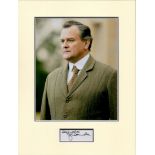 Hugh Bonneville 16x12 overall mounted signature piece includes signed album page and a superb colour