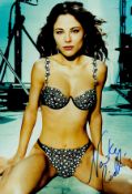 Naike Rivelli signed 12x8 colour glam photo. Italian actress and singer. Good condition. All