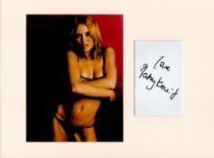Patsy Kensit 16x12 overall mounted signature piece includes signed album page and a stunning