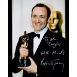 Kevin Spacey signed 10x8 colour photo. American actor, producer, and singer. Good condition. All