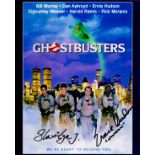 Ernie Hudson and Slavitza Jovan signed 10x8 colour Ghostbusters photo. Good condition. All