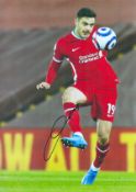 Footballer Ozan Kabak Liverpool 12x8 Coloured Signed Photo. On 1 February 2021, Kabak signed for