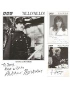 Allo Allo! Collection of 3 signed 6x4 promo black and white photographs from stars of the show