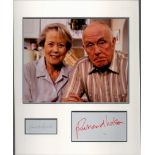 Annette Crosbie and Richard Wilson 14x13 One Foot in the Grave mounted signature piece includes