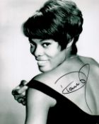 Dionne Warwick signed 10x8 black and white photo. Marie Dionne Warwick (born December 12, 1940) is