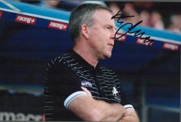 Kenny Jakett Hand signed 12x8 Colour Photo. Photo shows Jakett during his managerial stint at