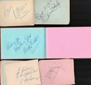 Entertainment collection 3 autograph books and loose pages includes legendary names such as Tommy