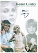 Joanna Lumley signed 12x8 New Avengers coloured montage photo. Joanna Lamond Lumley OBE FRGS (born 1