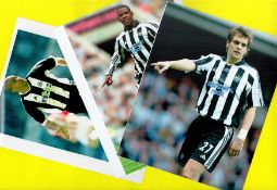 Football Newcastle 5 10x8 unsigned coloured photos. Good condition. All autographs come with a