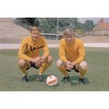 Autographed RON ATKINSON 12 x 8 photo - Col, depicting the Atkinson brothers Ron and Graham of