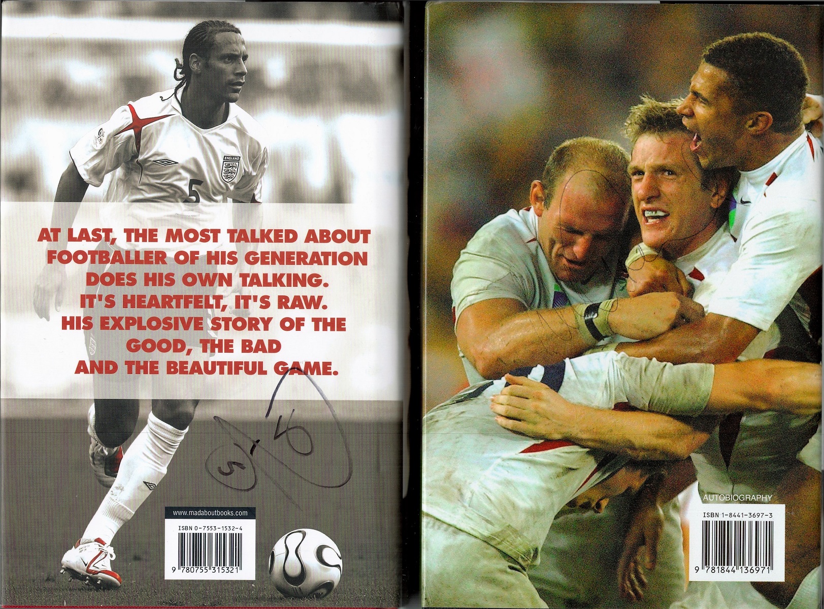 Collection of Three First Edition Autobiographies of Will Greenwood, Bobby Robson, Rio Ferdinand. - Image 2 of 10