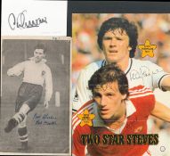 General Sport Collection. Mixture of signed newspaper articles signed photos and signed magazine