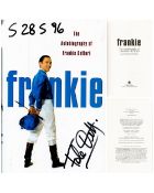 Frankie Dettori signed hardback book titled Frankie signature on the cover. Good condition. All