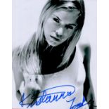 Kristanna Loken signed 10x8 black and white photo. American actress and model. She is known for