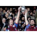 Autographed WEST HAM UNITED 12 x 8 photo - Col, depicting West Ham United's BILLY BONDS and FRANK