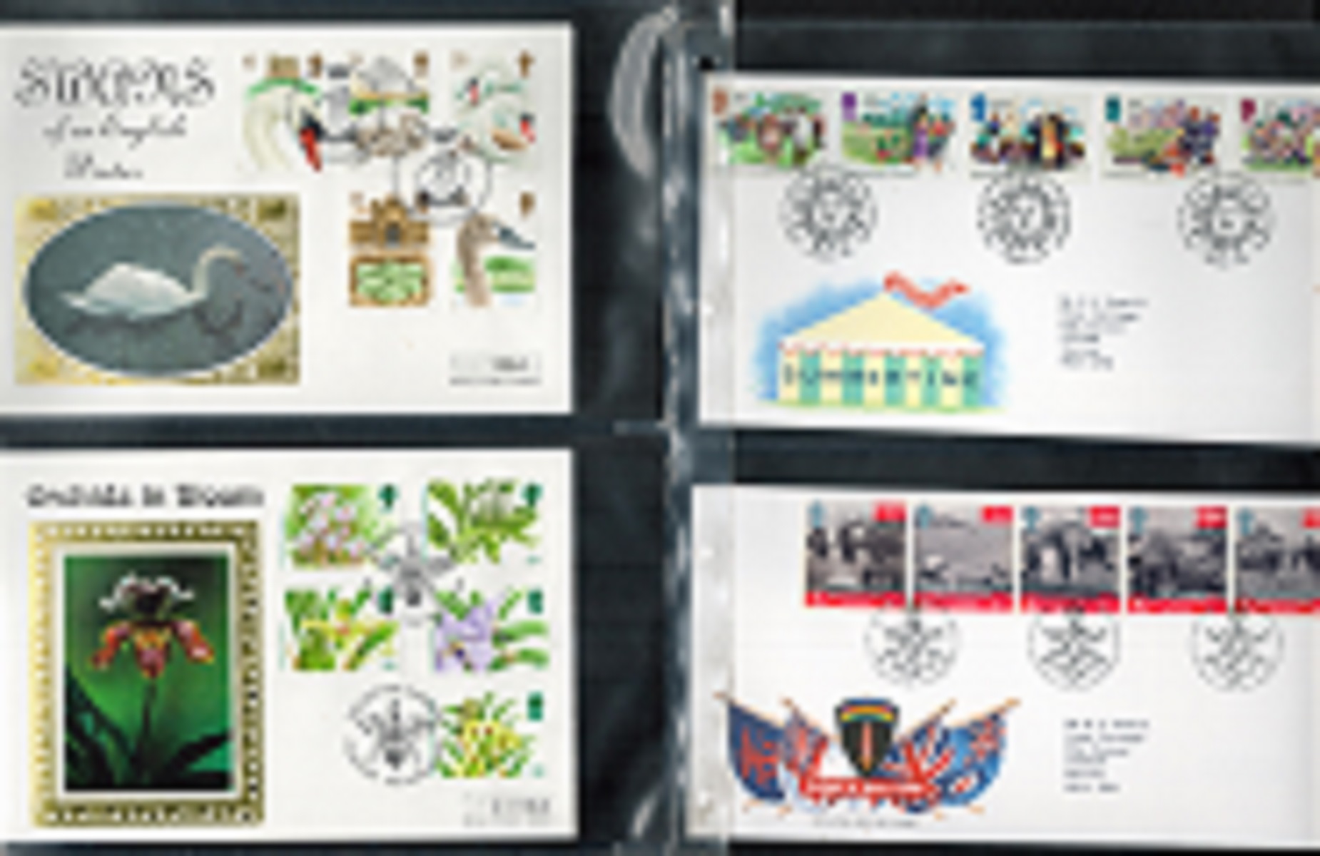 43 FDC in a Royal Mail First Day Covers Album, 11 FDCs are Mercury Silks Includes 50th Anniversary - Image 2 of 2