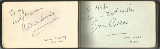 Vintage Jazz autograph album full of music stars signatures from the 70s/80s decade including