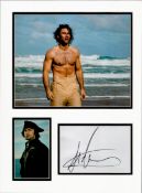 Aidan Turner 16x12 overall Poldark mounted signature piece includes signed album page and two colour