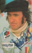 F1 Legend Jackie Stewart Hand signed 6x4 Colour Postcard. Unwritten Postcard. Superb Signature, Well