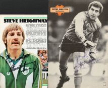 General Sport Collection. Mixture of signed magazine articles. Including Vic Mobley, Terry Conroy,