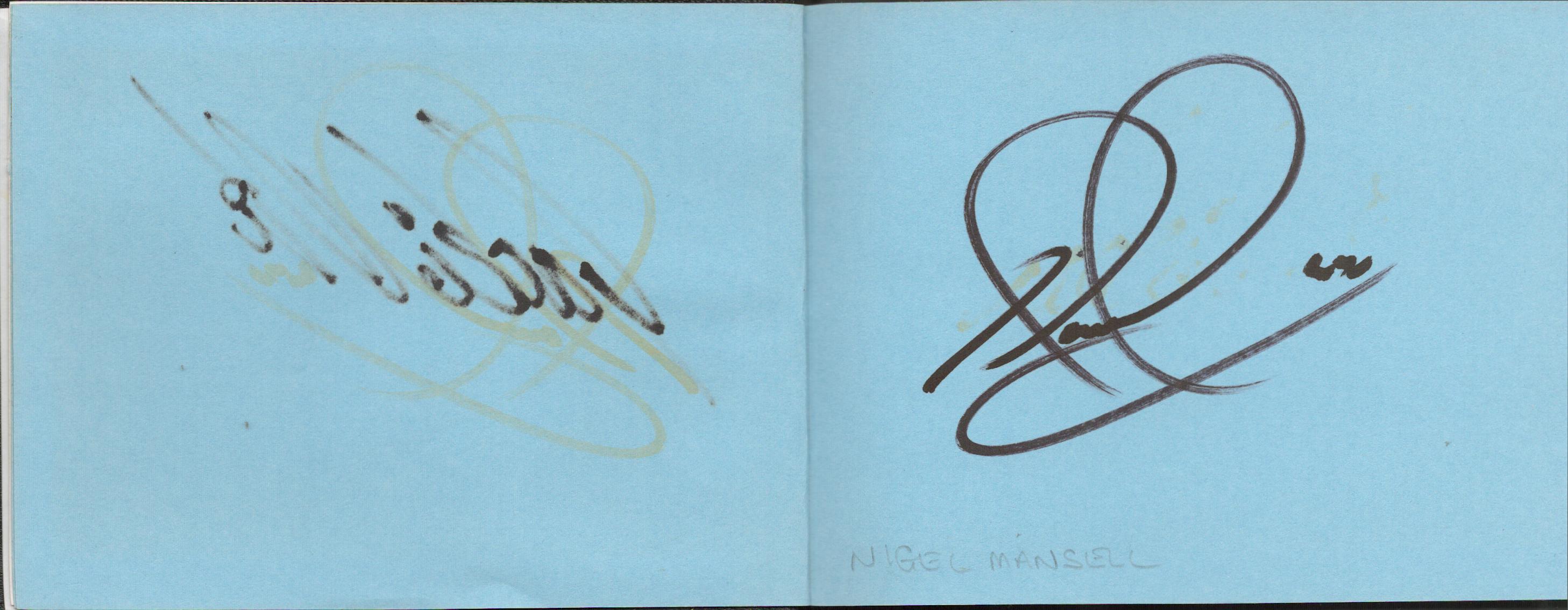 An Autograph Book Containing 25 Fantastic Signatures including Rory Underwood, Jackie Oliver, - Image 3 of 5