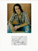 Taylor Kitsch 16x12 overall mounted signature piece includes signed album page and a colour photo.