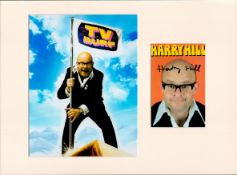 Harry Hill 16x12 overall mounted signature piece includes signed colour promo photo and a TV Burp