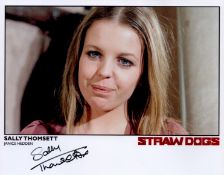 Sally Thomsett signed 10x8 colour photo from Straw dogs. Good condition. All autographs come with