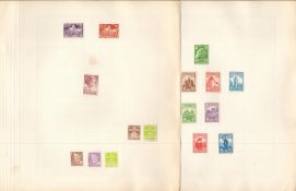 Demark Mint Stamps on Album Leaves, 58 Stamps from 1940s to 1970s Including King Frederik IX 20