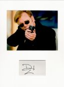 David Caruso 16x12 overall CSI Miami mounted signature piece includes signed album page and a colour
