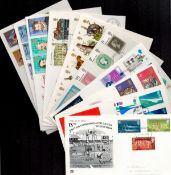 48 x FDC with Stamps and FDI Postmarks Plus Fiji Souvenir Album (Royal 21st Birthday) FDCs Include