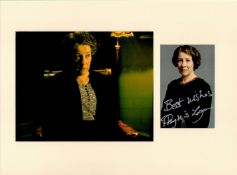 Phyllis Logan 16x12 overall mounted Downton Abbey signature piece includes signed colour photo and