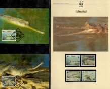 48 FDCs in a W. W. F. Album with Slipcase (Black) Conservation Stamps Collection Includes African