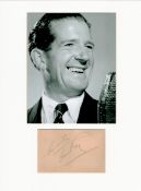 Ted Ray 16x12 overall mounted signature piece includes signed album page and vintage black and white