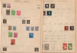 Austria PO in Turkey Stamps and Bosnia-Herz on 9 Leaves 1880s - 1919 containing 74 Stamps over