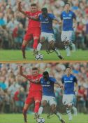 Footballer Coco Martinez (Cuco Martina) Everton 12x8, Two coloured signed photos. On 17 July 2017,