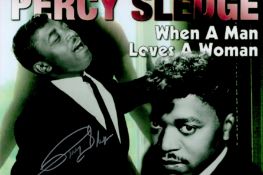 Percy Sledge signed 12x8 colour montage photo. Percy Tyrone Sledge (November 25, 1940 - April 14,