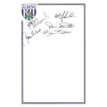 Autographed WEST BROM 12 x 8 Club Crested photo - A nice item with the club logo and bordered in