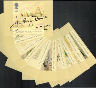 John Rhys-Davies (Gimli) Hand signed Lord Of The Rings Postcard with inscription 'Gimli'. A Set of