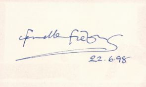 Fenella Fielding signed album page. 17 November 1927 - 11 September 2018) was an English stage, film