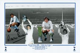 Footballer Martin Peters Tottenham Hotspur 8x12 signed colourised photo. Peters played as a