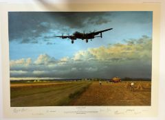 Gerald Coulson Multi Signed Limited Edition 46/200 Colour 30x24 Print Titled 'Summer Harvest'.