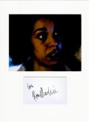 Pearl Mackie 16x12 overall Dr Who mounted signature piece includes signed album page and a fantastic