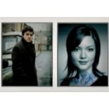 Tom Burke and Holliday Grainger 20x14 overall Cormoran Strike mounted signature piece includes two